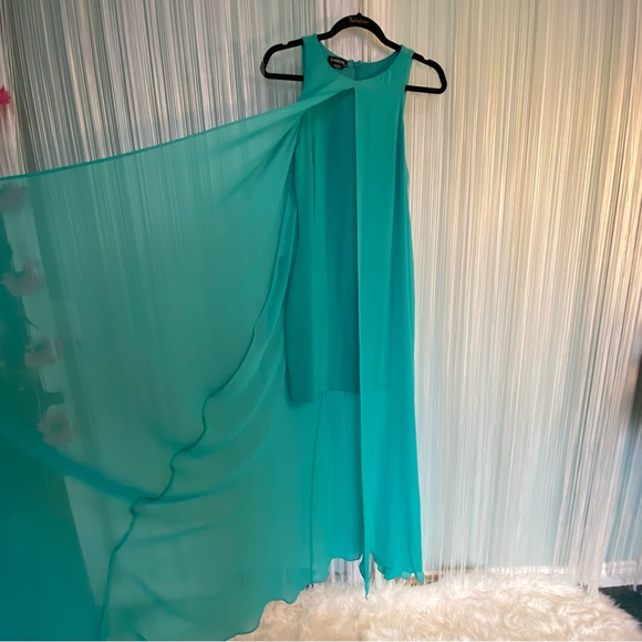 Bebe Chiffon Overlay Maxi Dress NWT - Picture 11 of 17